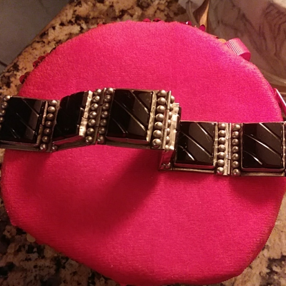 Final Bold Sterling Silver Onyx Bracelet - image 1